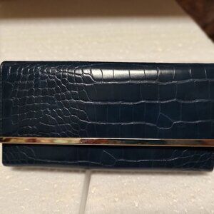 NAVY WALLET "ORGANIZER" CLUTCH